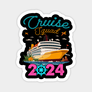 Custom Cruise Squad 2024 Tee Cruise Squad Tee Custom Cruise Squad Group Outfit for 2024 Season Family Cruise Outfit Magnet