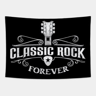 Vintage Classic Rock Forever Badge Tapestry