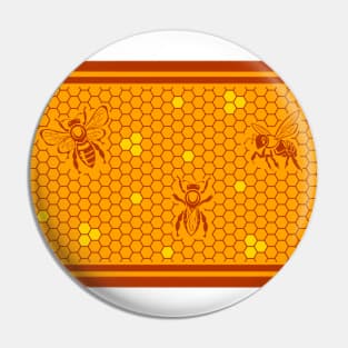Bee honeycomb Pin