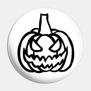 Scary Creepy Pumpkin Pin