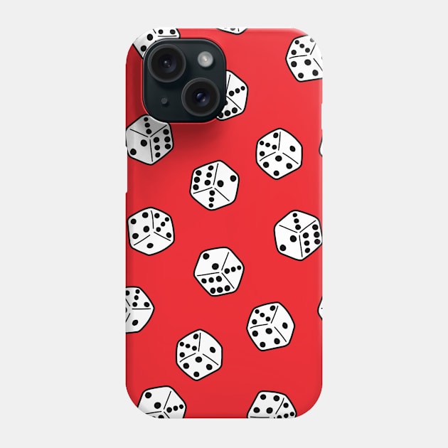 Roll the Dice pattern Phone Case by Cathalo