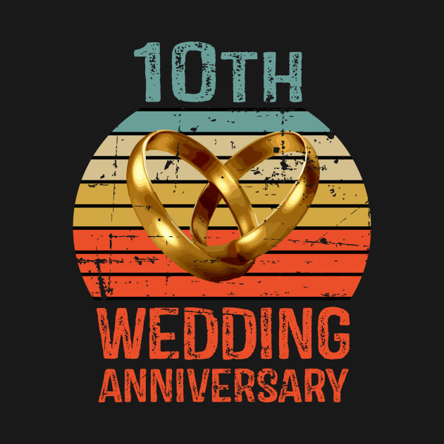 Disover 10th Wedding Anniversary - 10th Anniversary Gifts - T-Shirt