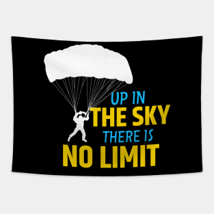 Skydiving No Limit In Sky Skydiver Parachute Tapestry