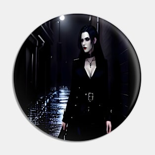 Vampiress In The Rain Pin