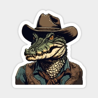 Crocodile Cowboy Magnet