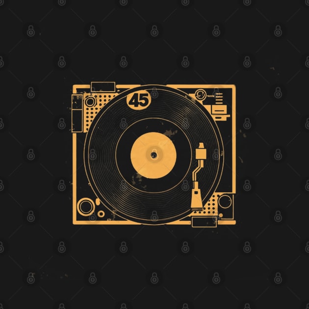 45 Record Adapter (Distressed) by Aldrvnd