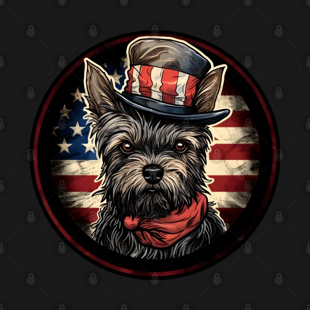 Patriotic Cairn Terrier by NatashaCuteShop