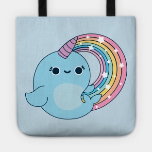 Rainbow Narwhal Tote