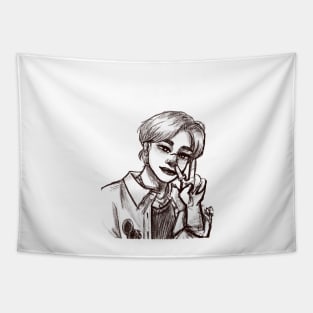 Peace Hyunjin TvT Tapestry