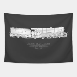 Flying Scotsman Circa 1925 Tapestry