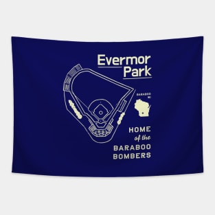 Evermor Park - Home of the Baraboo Bombers! (light) Tapestry