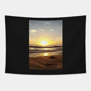 “Sunset in California” print Tapestry