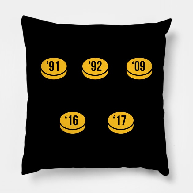 Championship Series - Penguins Pillow by YinzerTraditions