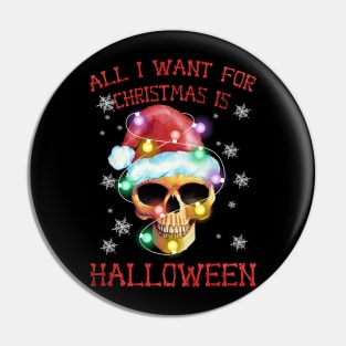 all i want for christmas is halloween Pin