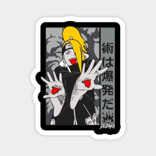Deidara Cool Art - Naruto Magnet