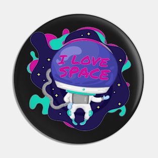 i love space design - astronaut desiogn Pin