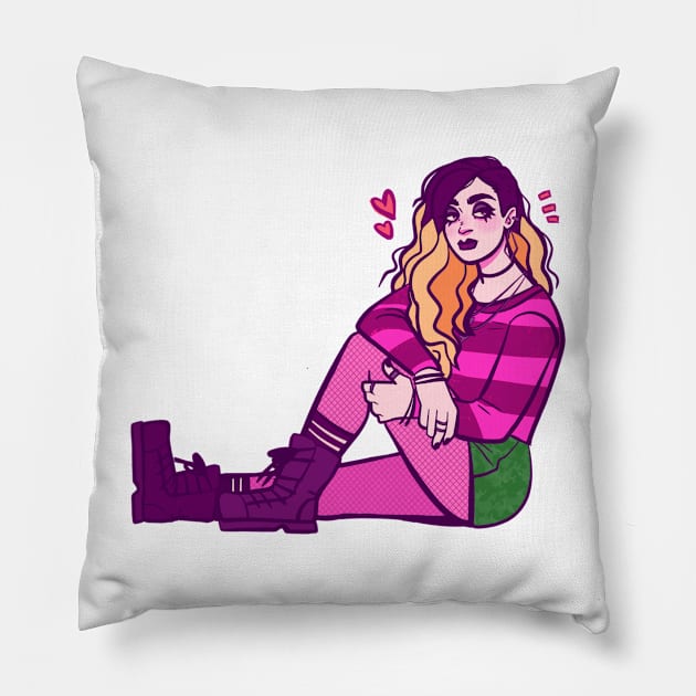 Janis sitting! Pillow by AngelicaNyneave