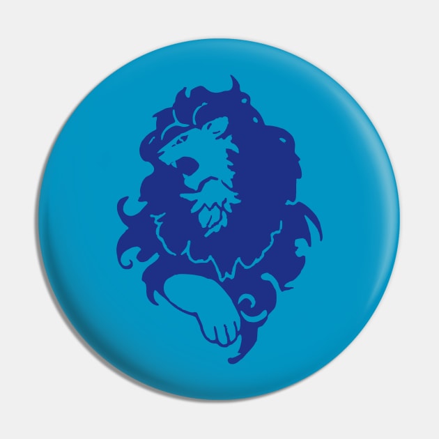 Blue Lion Pin by Sonchezz