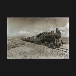 Steam Locomotive Railway Vintage T-Shirt