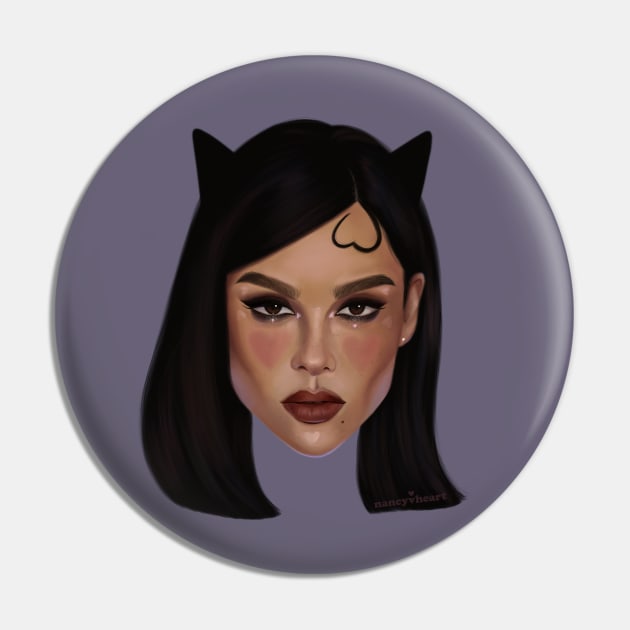 Zoe The Cat Pin by thelamehuman