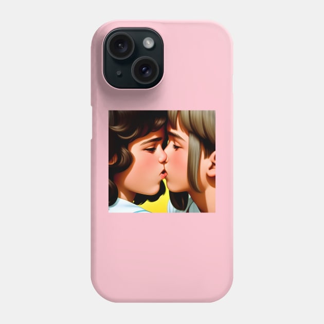 kissing girls Phone Case by jederanders