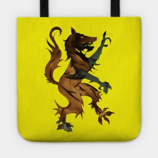 Heraldic Wolf (without background) freehand drawing. New edition. Tote