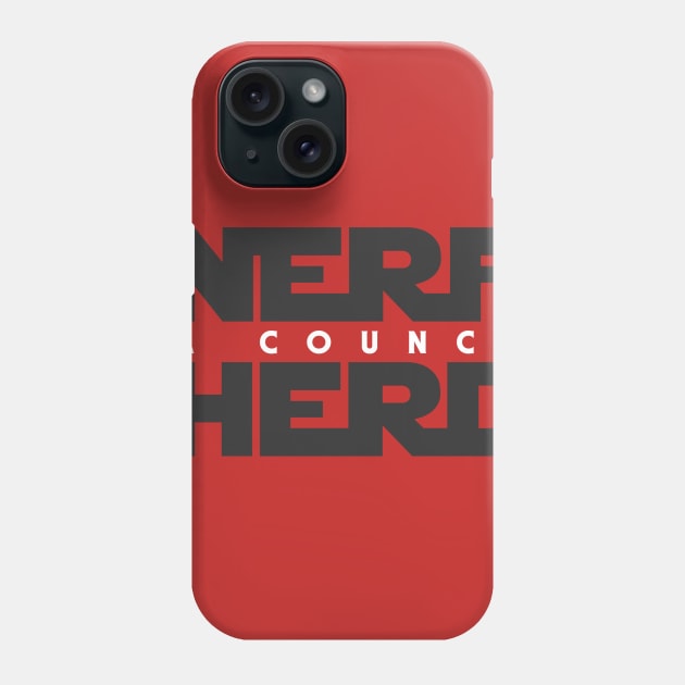 Nerfherder Council: Gray Logo Phone Case by NHCpodcast