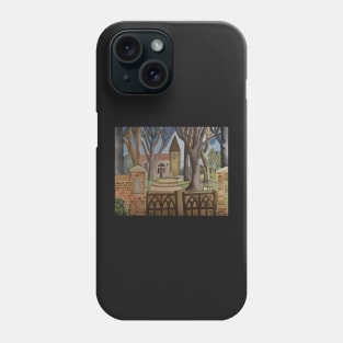 Church Landscape Painting Phone Case