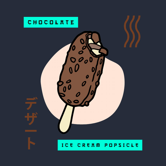 Chocolate Ice Cream Popsicle for Chocolate Lovers and Food Lovers by LetShirtSay