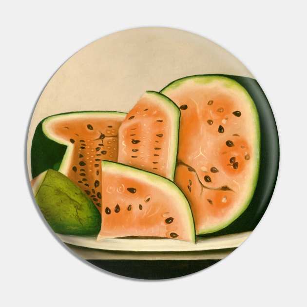 Vintage artwork. Watermelon lover Pin by GoInside