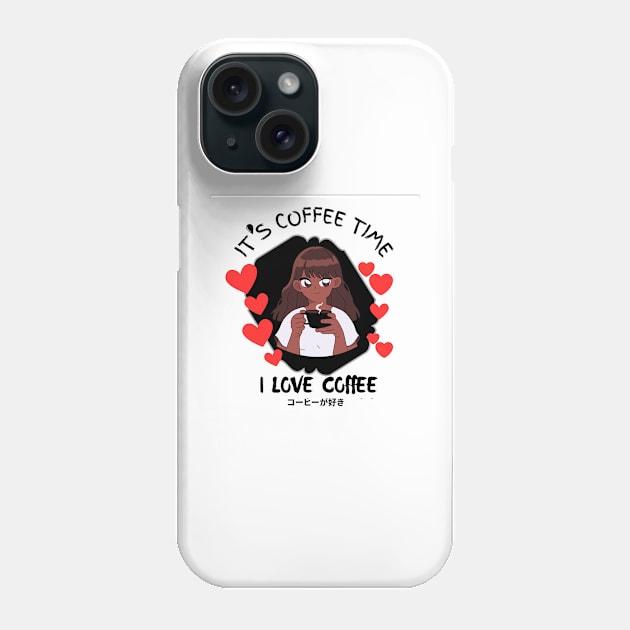 COFFEE LOVER t SHIRTS Phone Case by HM design5