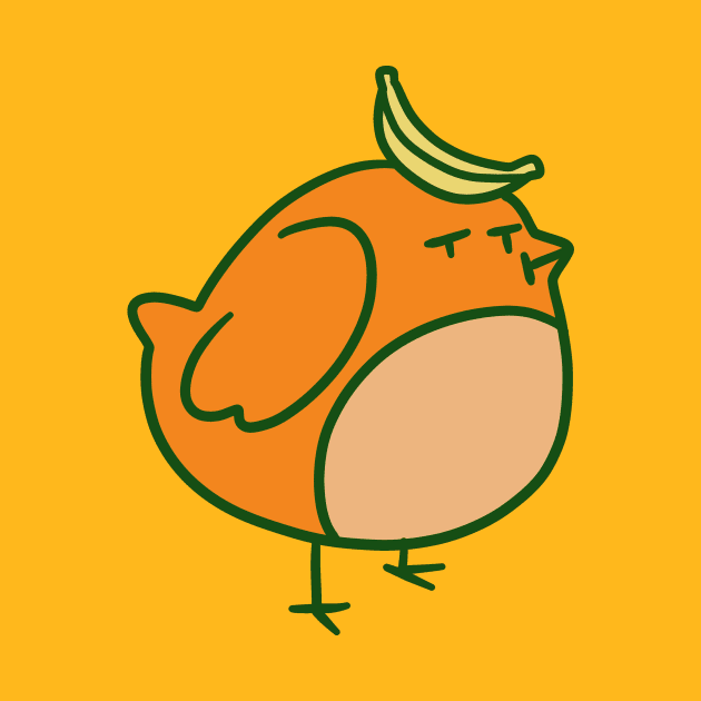 Orange Banana Bird by saradaboru