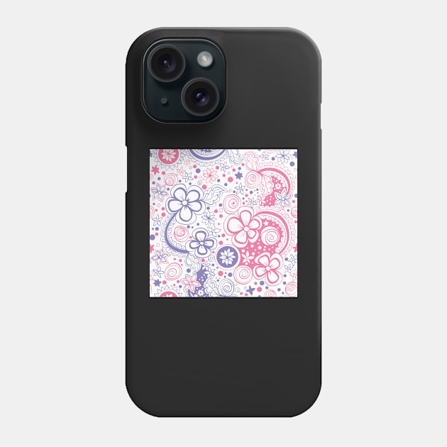 pattern of spirals Phone Case by kavalenkava