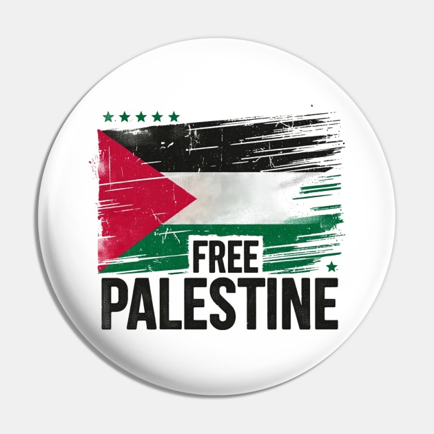 Free Palestine Pin by MZeeDesigns