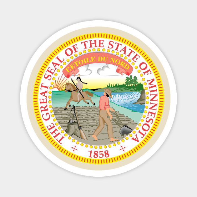 State of Minnesota Magnet by Comshop