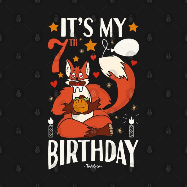 It's My 7th Birthday Fox by Tesszero