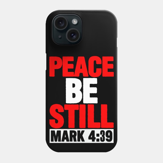 Mark 4:39 Peace be still Phone Case by Plushism