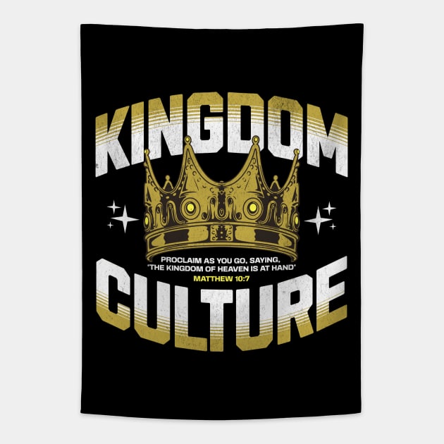 Kingdom Culture Matthew 10:17 Tapestry by Church Store