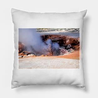 Red Spouter Yellowstone National Park Wyoming Pillow