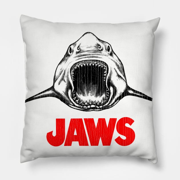 Jaws Crew Pillow by Vamplify