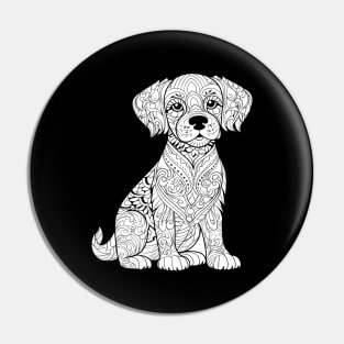 Mutt Mandala Pin