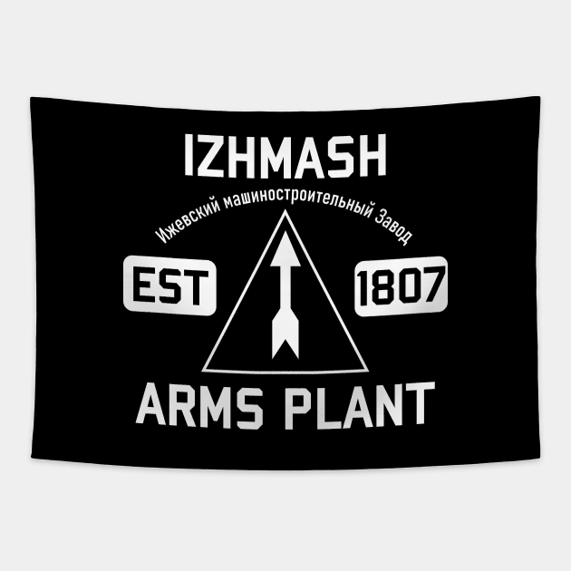 Izhmash Arms Plant - Kalashnikov, AK47, Mosin Nagant Tapestry by SpaceDogLaika