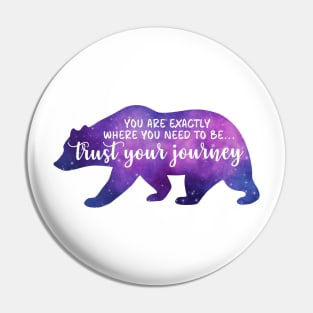 Spirit Bear Silhouette Positive Quotes Affirmation Reminder Pin