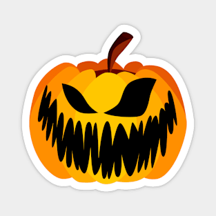 Scary Pumpkin Face Magnet