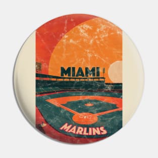 Midcentury Miami Marlins Stadium Pin