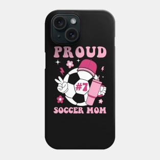 Proud Soccer Mom with any number gift for boy and girl Phone Case