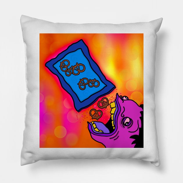 Snack time Pillow by Purely simple doodles