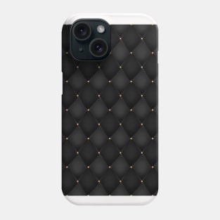 Unicorn Neck Gator Black and Gold Argyle Phone Case