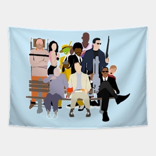 90s Movie Icons - Retro - Nostalgia Tapestry