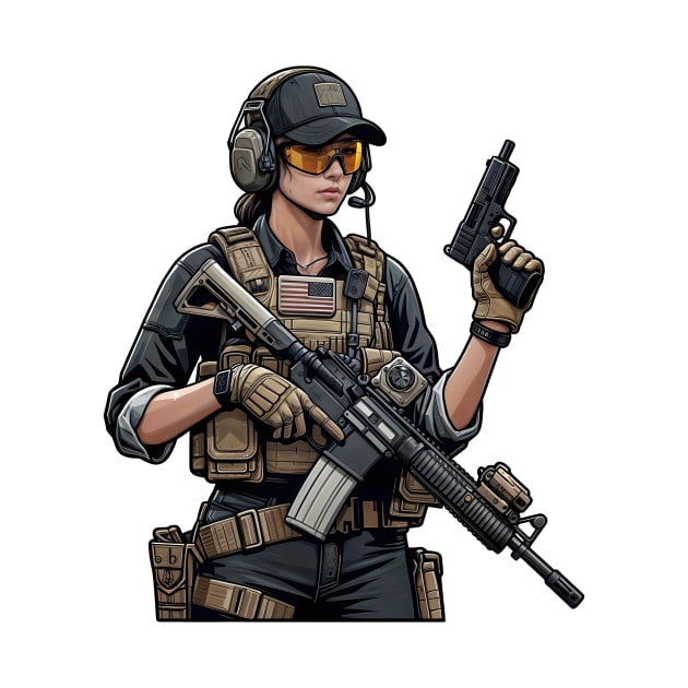 Tactical Girl by Rawlifegraphic